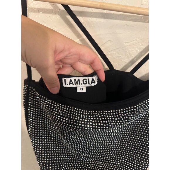 I.AM.Gia Rhinestone Aurora Mini Cutout  Dress - Picture 11 of 11